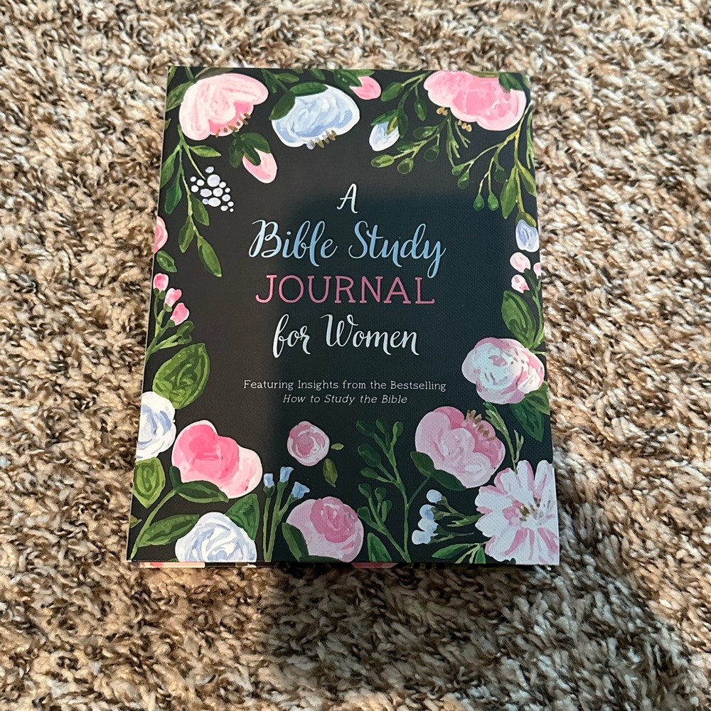 Barbour Floral Bible Study Journal - Black and Pink